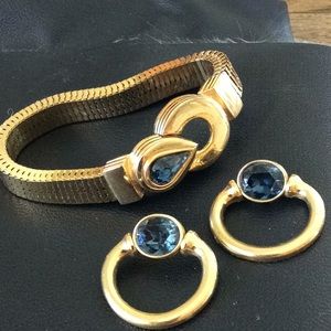Vintage Dior bracelet and earring